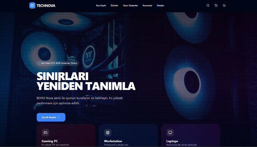 Gelişmiş E Ticaret sistemleri ve çözümleri sunabilirim