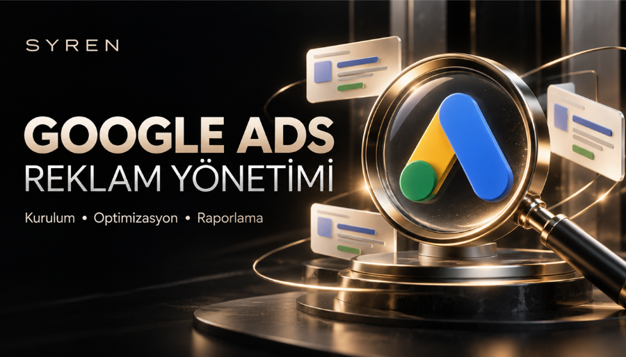 Google Ads arama reklamlarınızı kurar ve aylık yönetirim